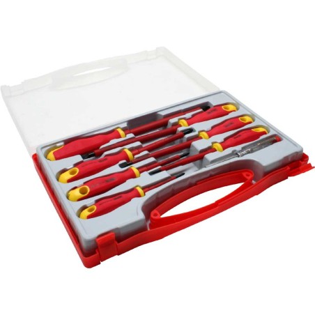 Kit tournevis 8 pcs. avec voltmètre et coffret