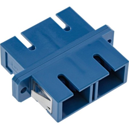 LWL accouplement, InLine®, Duplex SC/SC, single mode, bleu, manche en céramique