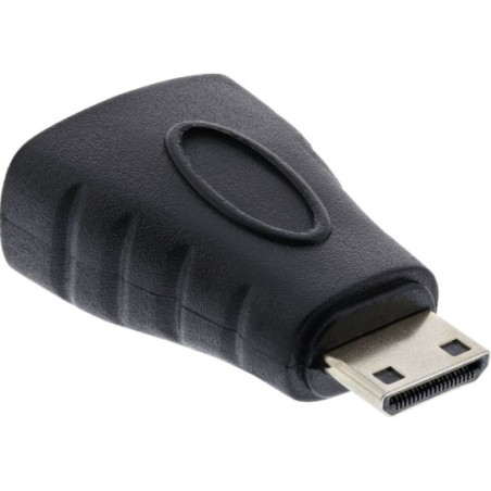 Adaptateur HDMI, InLine®, prise HDMI femelle sur Mini prise HDMI, contacts dorés