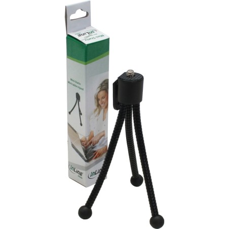 InLine® Mini-pied pour caméra digitale, hauteur 12,5cm