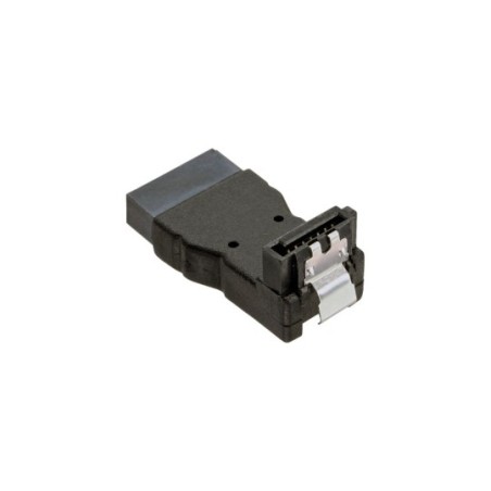 Adaptateur SATA prise/prise femelle, InLine®, anguleux vers bas, pour adapter