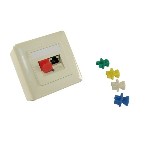 Protège-poussière, InLine®, pour RJ45 prise femelle, couleur: bleu 10/blister