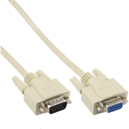 InLine? VGA Verl?ngerung, 15pol HD Stecker / Buchse, 5m