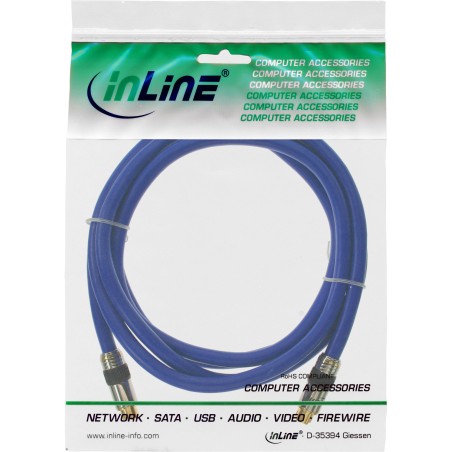 InLine? S-VHS Kabel, PREMIUM, vergoldete Stecker, 4pol mini DIN ST / ST, 10m