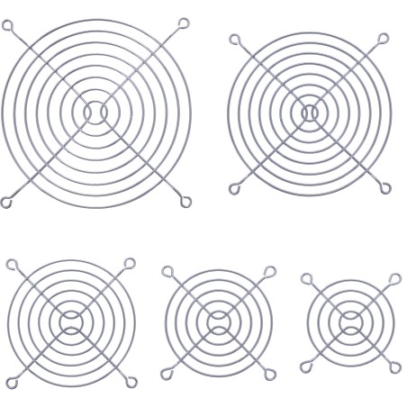 33379 - Grille de ventilateur InLine® en métal chromé, 92x92mm