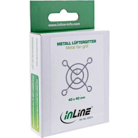 InLine? L?ftergitter Metall, verchromt, 40x40mm