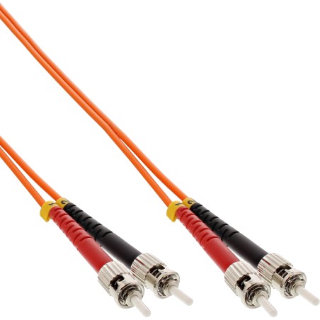 81515 - Câble duplex à fibre optique InLine®, ST/ST, 50/125µm, OM2, 15m