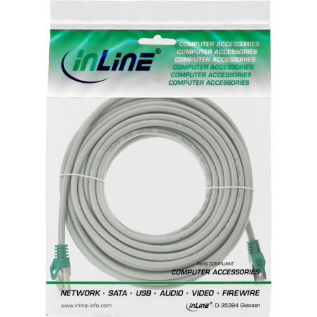 InLine? Crossover Patchkabel, F/UTP, Cat.5e, grau, 10m