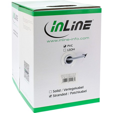 InLine? Patchkabel Cat.5e, grau, SF/UTP, AWG26, CCA, PVC, 100m