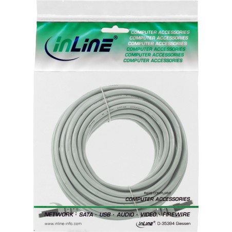 InLine? Patchkabel, SF/UTP, Cat.5e, grau, 30m