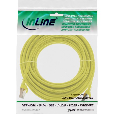 InLine? Patchkabel, SF/UTP, Cat.5e, gelb, 7,5m