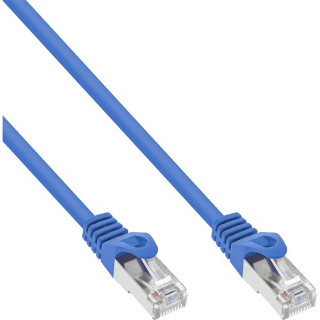 InLine? Patchkabel, SF/UTP, Cat.5e, blau, 0,5m