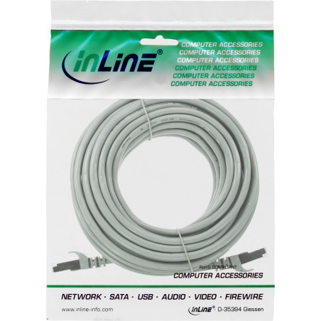 InLine? Patchkabel, F/UTP, Cat.5e, grau, 25m