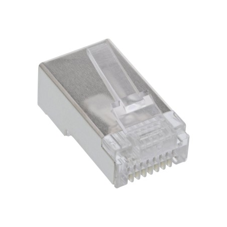 74000 - Fiche modulaire InLine® 8P8C RJ45 à sertir sur câble rond, blindé, paquet de 10