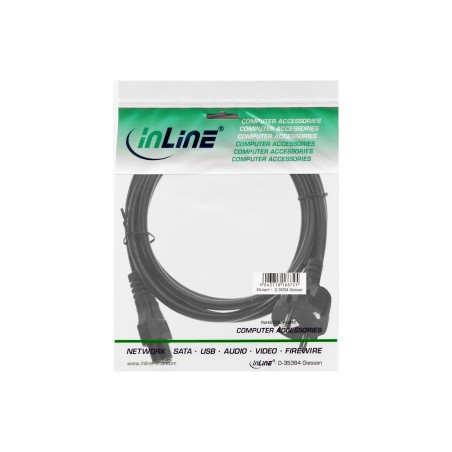 16656 - Câble d'alimentation InLine® pour ordinateur portable, connecteur 3 broches, noir, 2 m