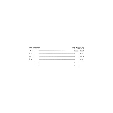 InLine? TAE-F Verl?ngerung, TAE-F Stecker / Buchse, 10m