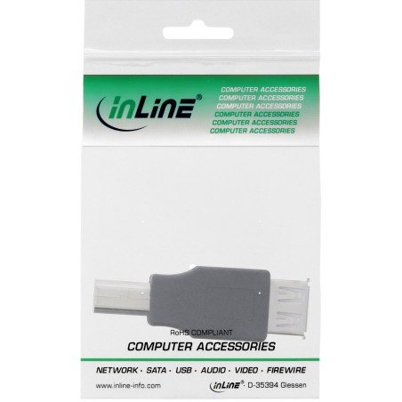 33442 - Adaptateur InLine® USB 2.0, prise A vers fiche B