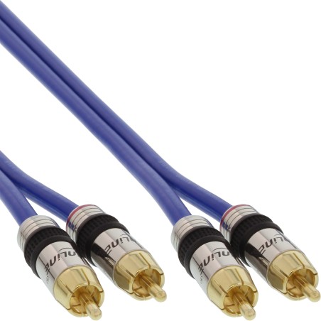 InLine? Cinch Kabel AUDIO, PREMIUM, 2x Cinch Stecker / Stecker, 20m