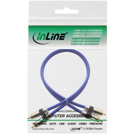 InLine? Cinch Kabel AUDIO, PREMIUM, 2x Cinch Stecker / Stecker, 20m