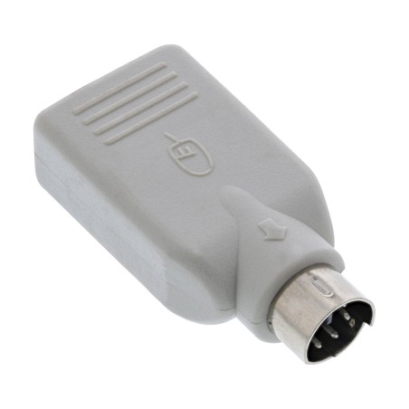 33103 - Adaptateur InLine® USB PS/2, prise USB A vers fiche PS/2