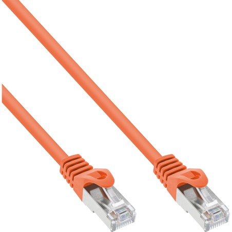 72550O - Câble patch InLine®, SF/UTP, Cat.5e, orange, 0,5 m