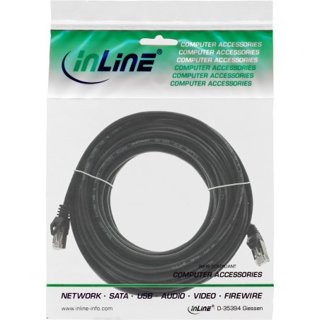 InLine? Patchkabel, SF/UTP, Cat.5e, schwarz, 7,5m