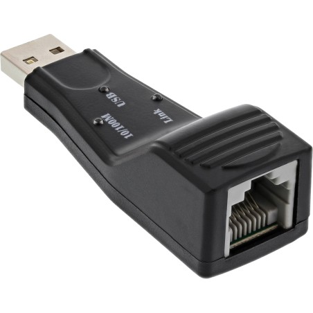 33380H - Adaptateur réseau InLine® USB 2.0, 10/100 Mbits