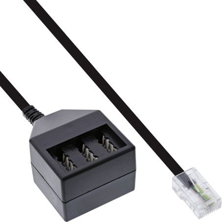 InLine? TAE Adapterkabel, RJ45 Stecker auf TAE NFN Dose, 20cm