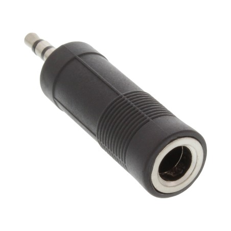 99303 - Adaptateur audio InLine®, prise jack 3,5 mm stéréo vers prise jack 6,3 mm stéréo