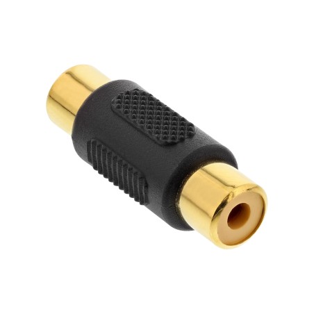 99315 - Adaptateur audio InLine®, prise RCA vers prise RCA, plaqué or