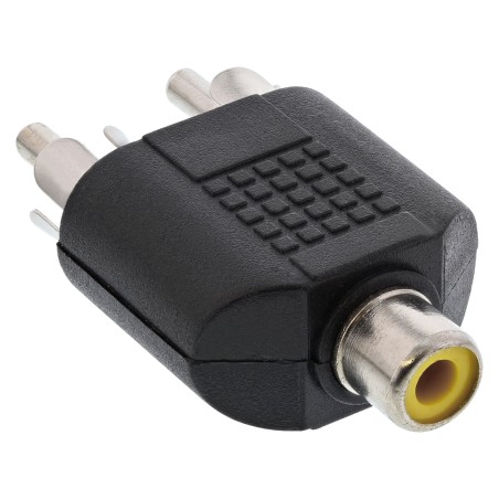 99311 - Adaptateur audio InLine®, prise RCA vers 2x fiches RCA