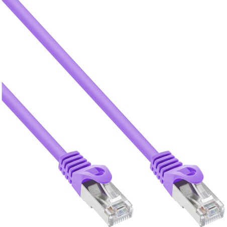 72533P - Câble patch InLine®, SF/UTP, Cat.5e, violet, 0,3 m