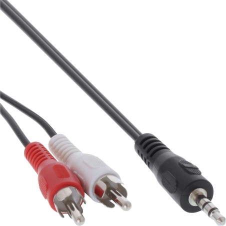 89944 - Câble InLine® RCA/jack, 2x fiche RCA vers fiche jack 3,5 mm, 0,5 m