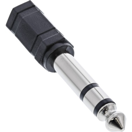 InLine? Audio Adapter, 6,3mm Klinke Stecker an 3,5mm Klinke Buchse, Stereo