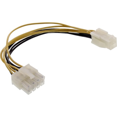 26633 - Adaptateur d'alimentation InLine® interne, alimentation ATX1.3 à 4 broches vers carte mère ATX2.0 à 8 broches