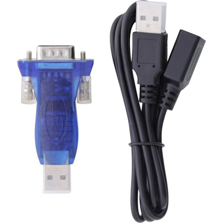 33304A - Adaptateur InLine® USB vers série, ST A vers Sub D ST 9 broches, avec extension USB 0,8 m