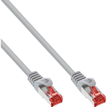 InLine? Patchkabel, S/FTP (PiMf), Cat.6, 250MHz, PVC, Kupfer, grau, 1,5m