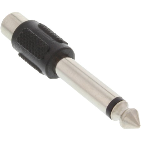 99322 - Adaptateur audio InLine®, fiche jack 6,3 mm vers prise RCA, mono