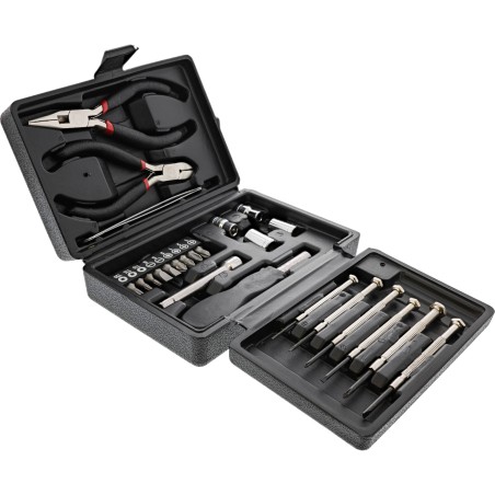 43012 - Jeu d'outils InLine® pour la maison et les loisirs, 25 pièces, avec coffret en plastique