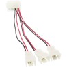 InLine? L?fter Adapterkabel, 12V zu 5V, f?r 3 L?fter