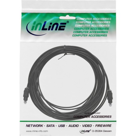 89926 - Câble audio InLine® OPTO, fiche / fiche Toslink, 0,5 m