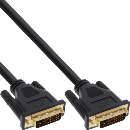 InLine? DVI-D Anschlusskabel Premium, digital 241 ST / ST, Dual Link, 2m