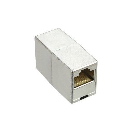 69990L - Couplage de câble patch InLine® Cat.5e 2x prise RJ45, blindé métallisé