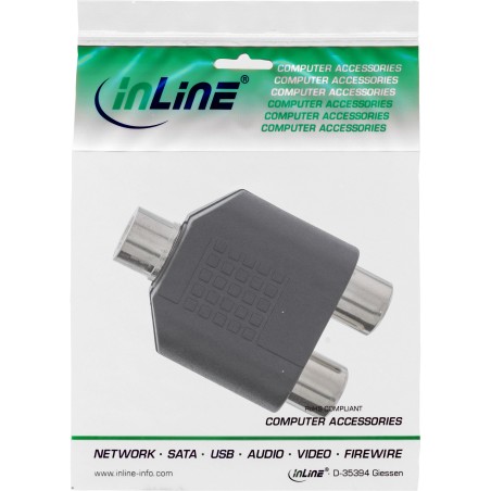 InLine? Audio Adapter, 3,5mm Klinke Stecker an 1x Cinch Buchse, Mono