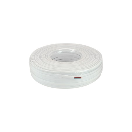 69986W - Câble modulaire InLine®, ruban 6 fils blanc, anneau de 100 m