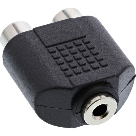 99346 - Adaptateur audio InLine®, prise jack stéréo 3,5 mm vers 2 prises RCA