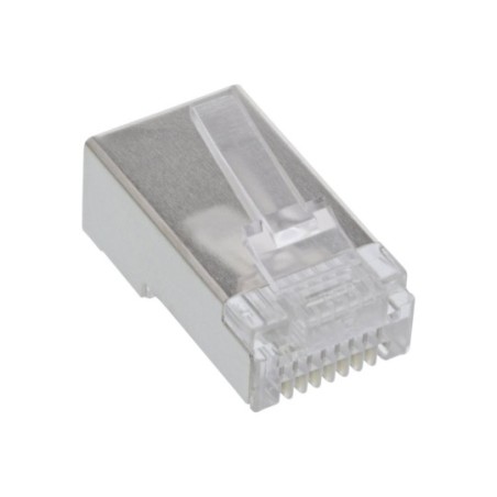 10 Prise modulaire 8P8C RJ45 à Crimper sur câble rond, blindé