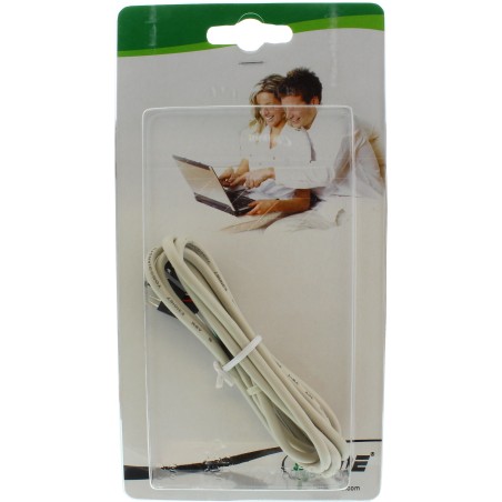 33440C - Prise InLine® USB 2.0, interne, 2x fiche / prise de poste à 4 broches, 0,60 m