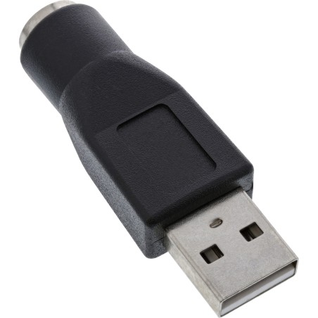 33102K - Adaptateur InLine® USB PS/2, fiche USB A vers prise PS/2