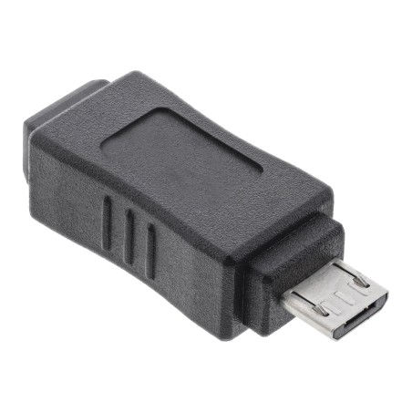 31602 - Adaptateur InLine® Micro-USB, fiche Micro-B vers prise Mini USB 5 broches